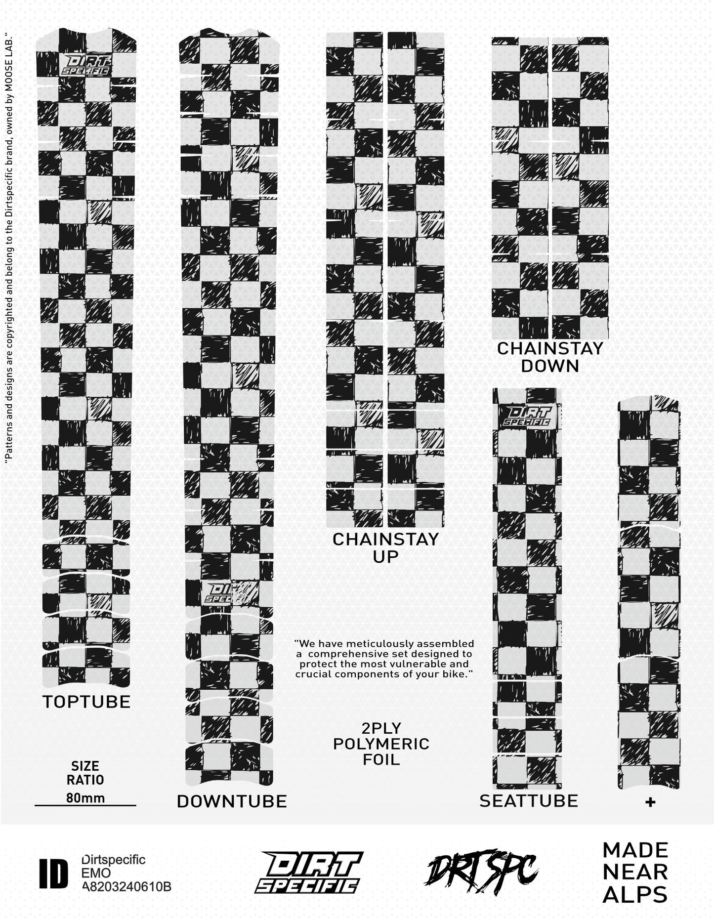 EMO - Bike Frame wrap MK2 - (Custom Color Options🎨 ) bike wrap kit – full frame protection set for mountain bikes mtb gravel downhill enduro