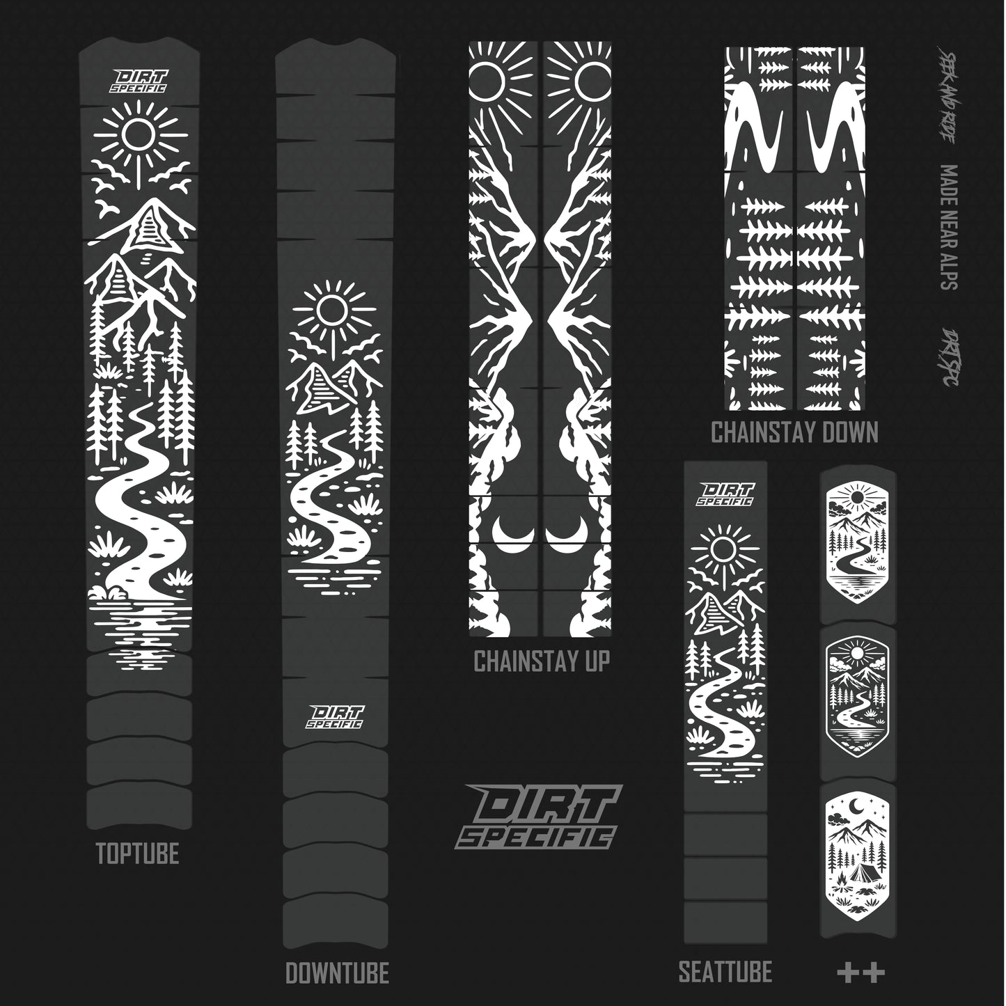 bike wrap kit – full frame protection set for mountain bikes mtb gravel downhill enduro