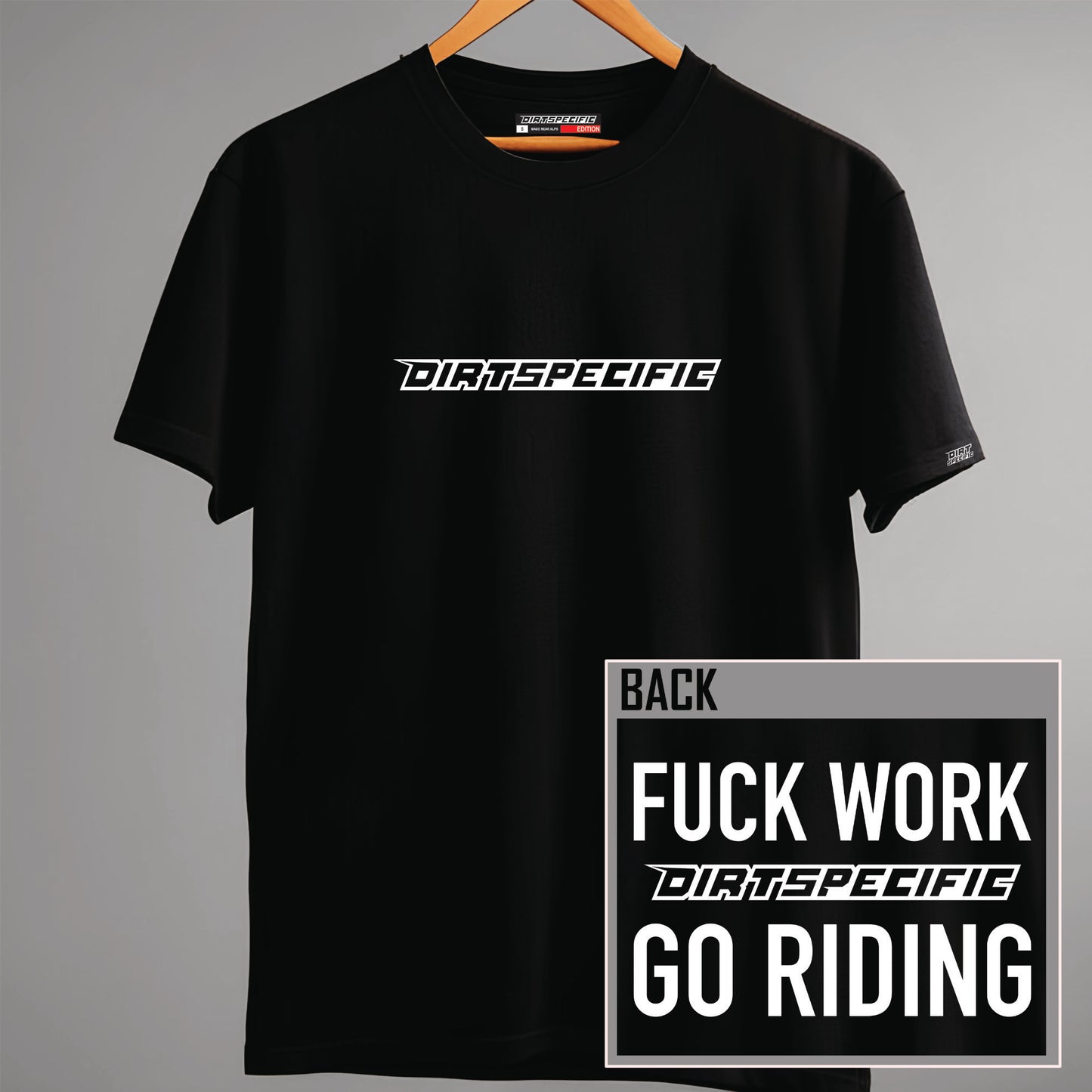 Fuck work - DIRTSPECIFIC HEAVY RIDING SHIRT bike wrap kit – full frame protection set for mountain bikes mtb gravel downhill enduro