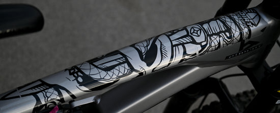 Black snake - Bike Frame wrap MK2 - (Custom Color Options🎨 ...