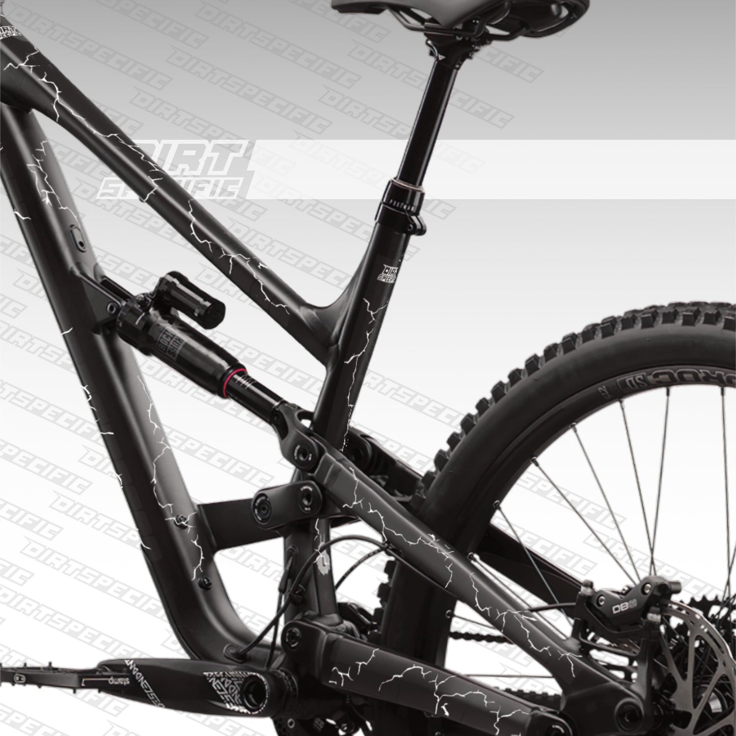 Kintsugi White- Bike Frame wrap MK2 - (Custom Color Options🎨 ) bike wrap kit – full frame protection set for mountain bikes mtb gravel downhill enduro