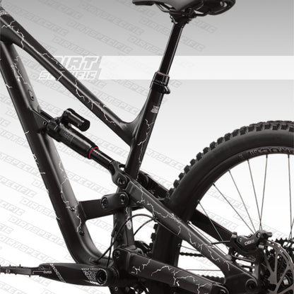 Kintsugi White- Bike Frame wrap MK2 - (Custom Color Options🎨 ) bike wrap kit – full frame protection set for mountain bikes mtb gravel downhill enduro