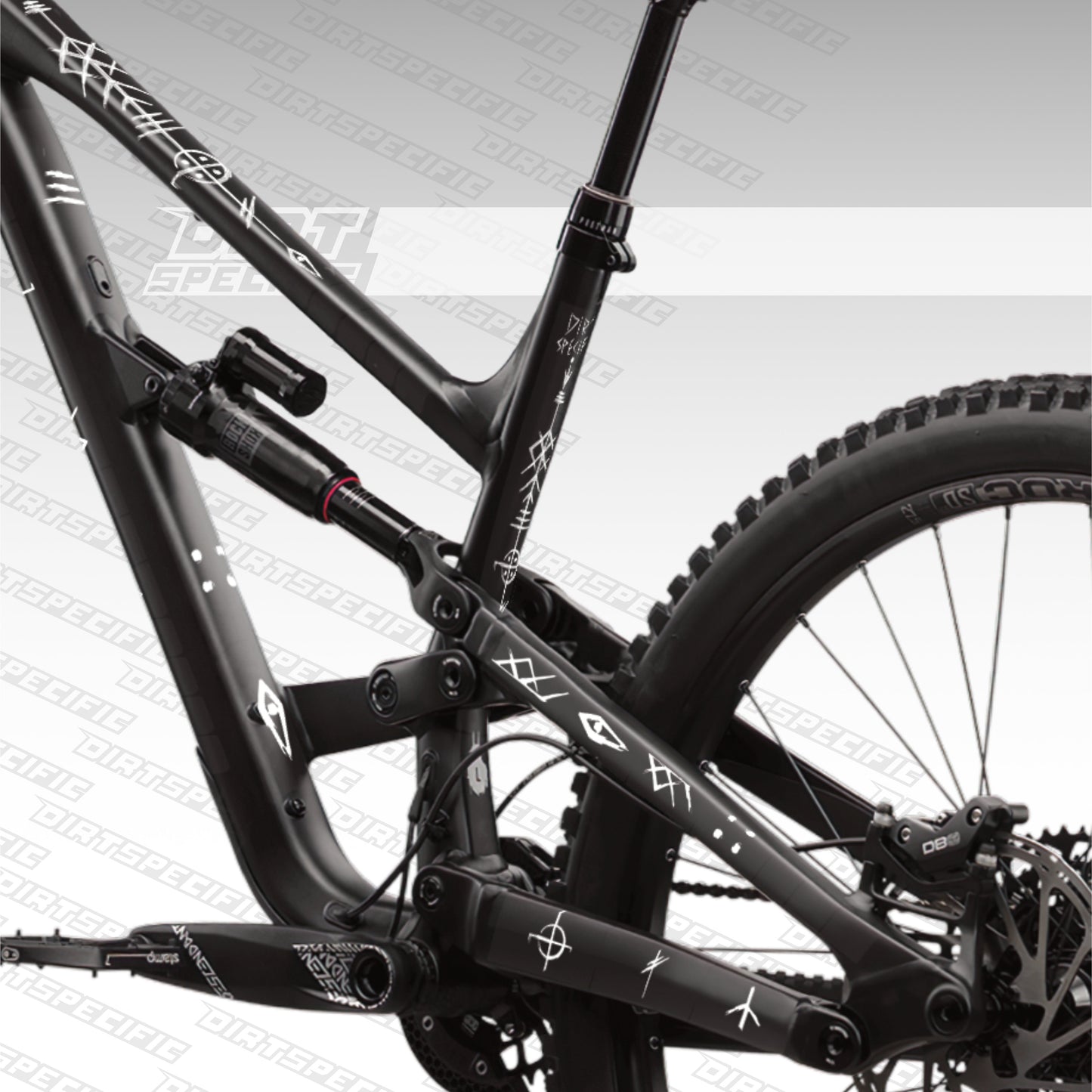 Stormlight Loam Runes LIMITED EDITON - Bike Frame wrap MK2 (Custom Color Options🎨 )