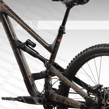 Sunset RIDGE - Bike Frame wrap MK2 bike wrap kit – full frame protection set for mountain bikes mtb gravel downhill enduro