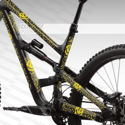 SMILE - Bike Frame wrap MK2 - (Custom Color Options🎨)