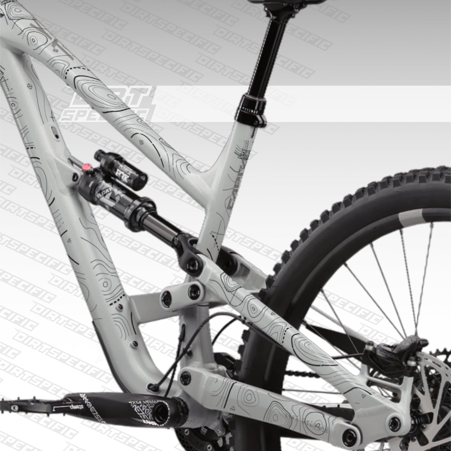 Black RIDGE - Bike Frame wrap MK2 - (Custom Color Options🎨 ) bike wrap kit – full frame protection set for mountain bikes mtb gravel downhill enduro