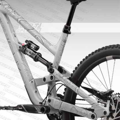 Black RIDGE - Bike Frame wrap MK2 - (Custom Color Options🎨 ) bike wrap kit – full frame protection set for mountain bikes mtb gravel downhill enduro