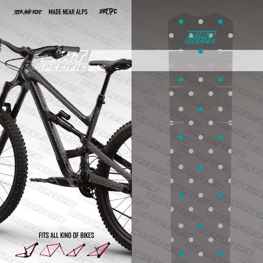 Dotty - Bike Frame wrap MK2 bike wrap kit – full frame protection set for mountain bikes mtb gravel downhill enduro