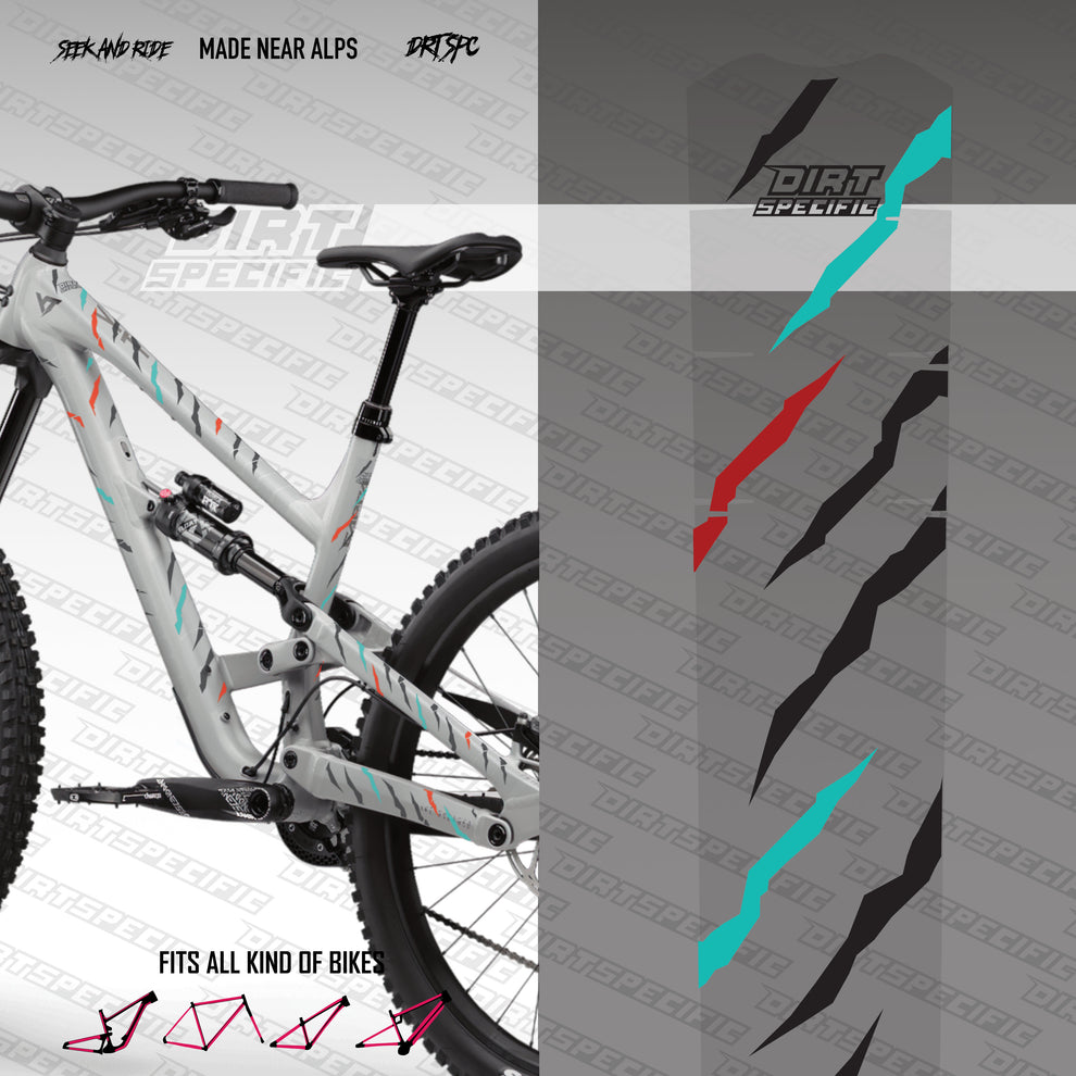 Tiger HYBRID black- Bike Frame wrap MK2 - (Custom Color Options🎨 ...