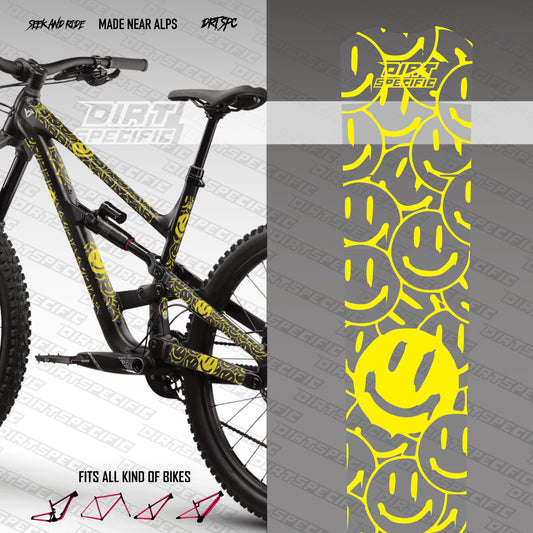 SMILE - Bike Frame wrap MK2 - (Custom Color Options🎨)