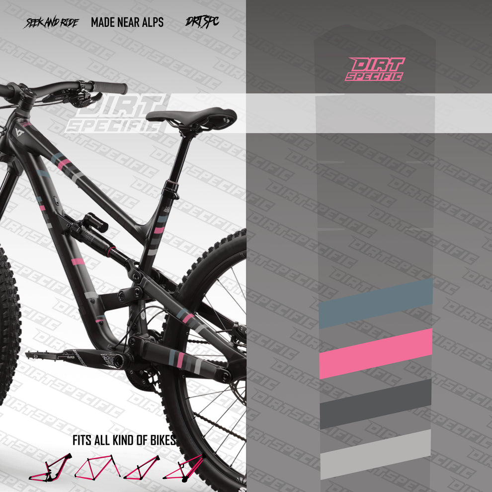 Graphite Lines - Bike Frame wrap MK2 – DIRTSPECIFIC Bike frame protection