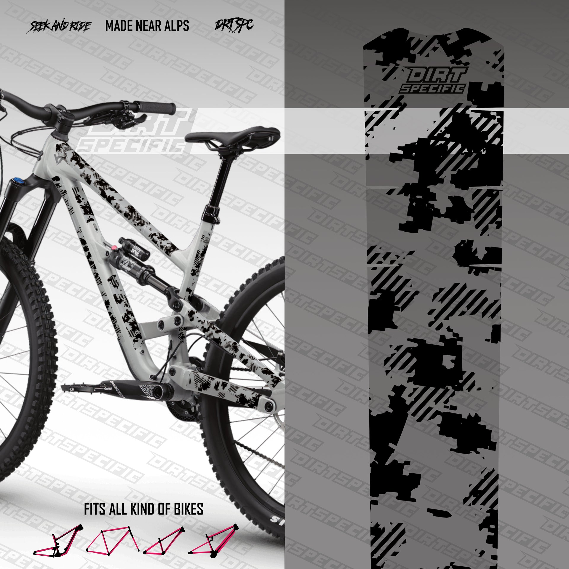 Mountain Bike Protection Bike Clear Wrap Vinyl Wrap A Bike Frame