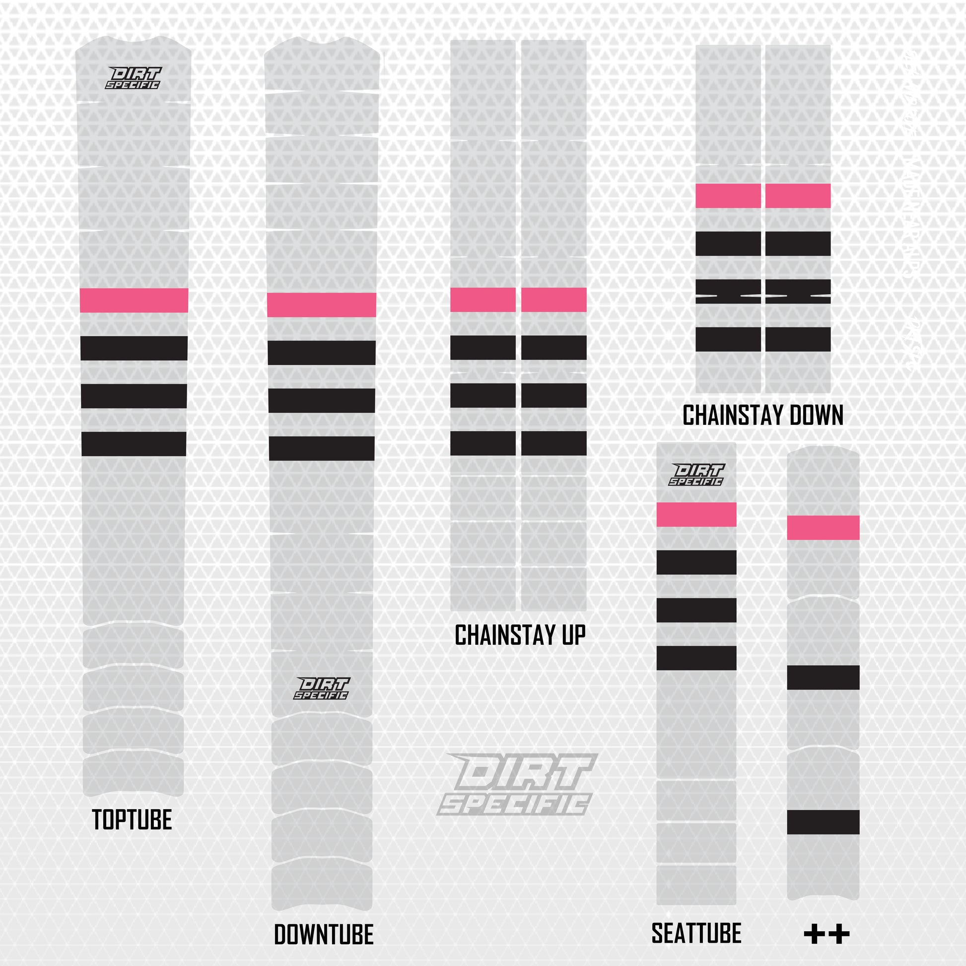 Urban Lines - Bike Frame wrap MK2 bike wrap kit – full frame protection set for mountain bikes mtb gravel downhill enduro