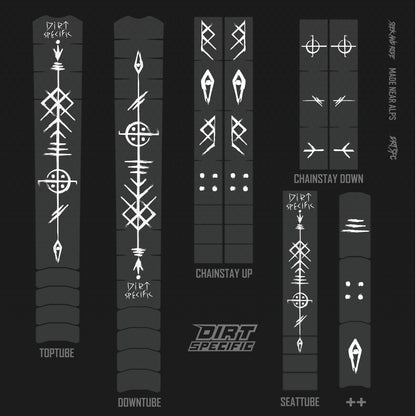 Stormlight Loam Runes LIMITED EDITON - Bike Frame wrap MK2 (Custom Color Options🎨 )