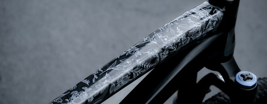 White garden - Bike Frame wrap MK2 - (Custom Color Options🎨 ...