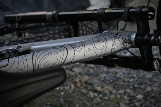 Black RIDGE - Bike Frame wrap MK2 - (Custom Color Options🎨 ...
