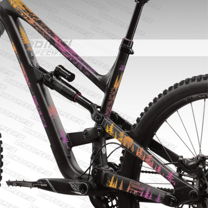 Pine Path Dawn  - Bike Frame wrap MK2