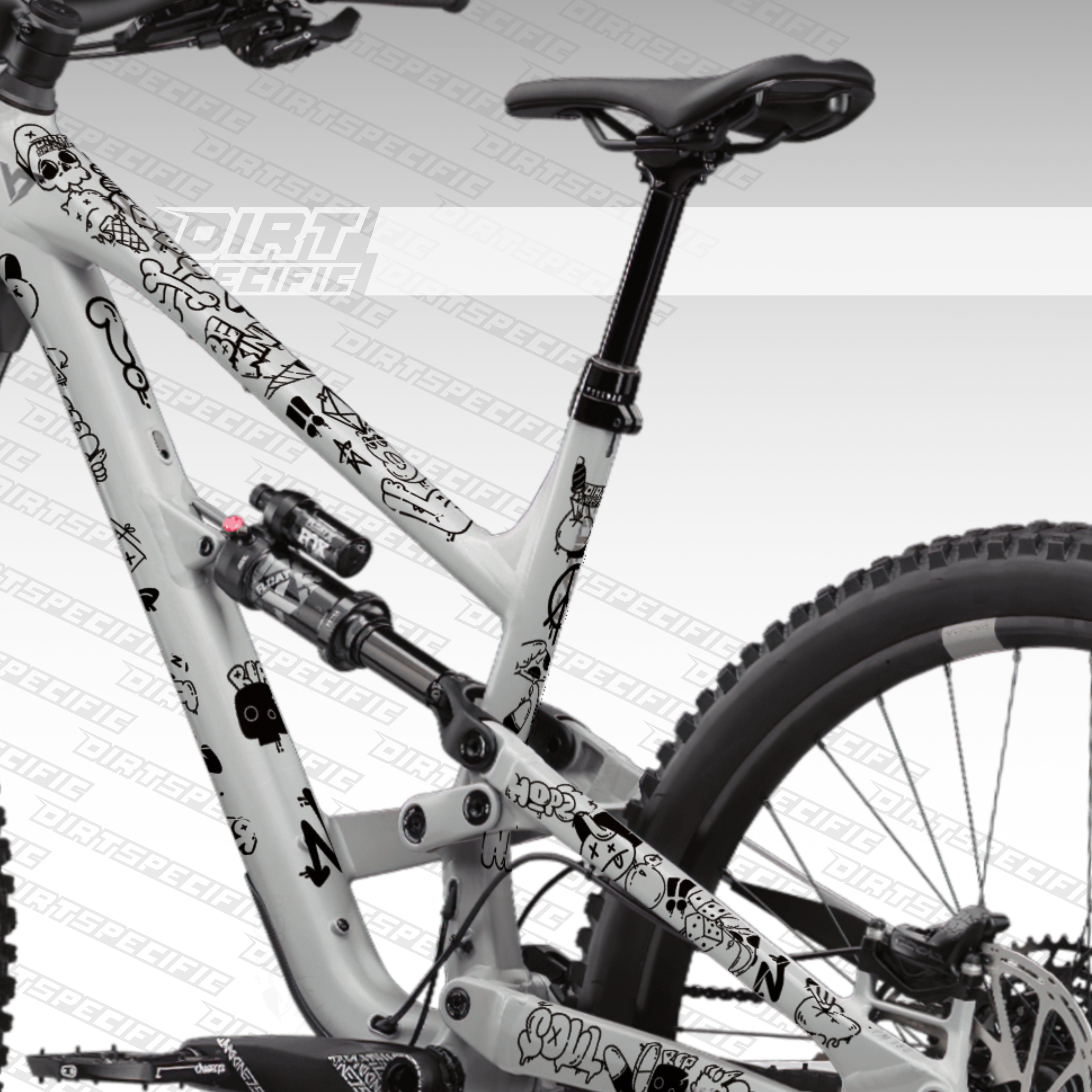 GRAPHICS Series decals – DIRTSPECIFIC Bike frame protection