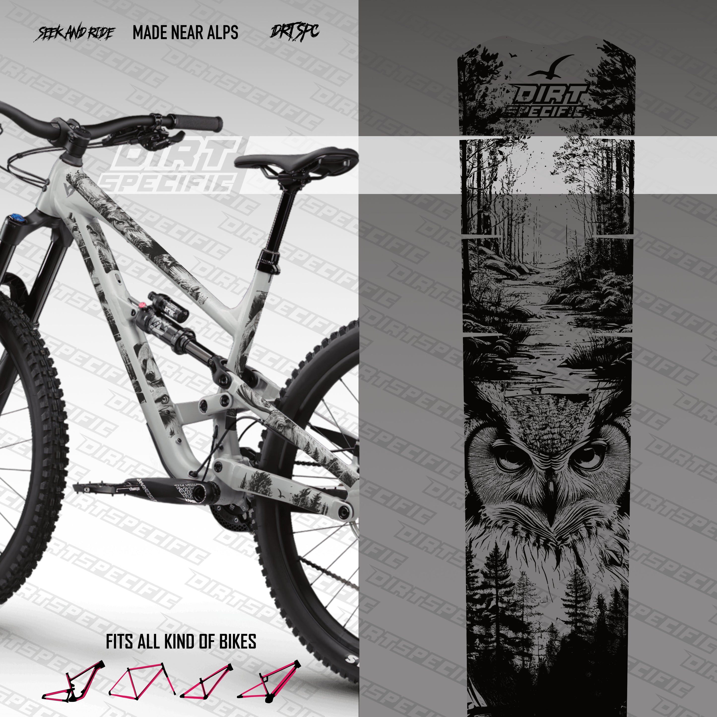 Alaska - Bike Frame wrap MK2 - (Custom Color Options🎨 ) – DIRTSPECIFIC ...