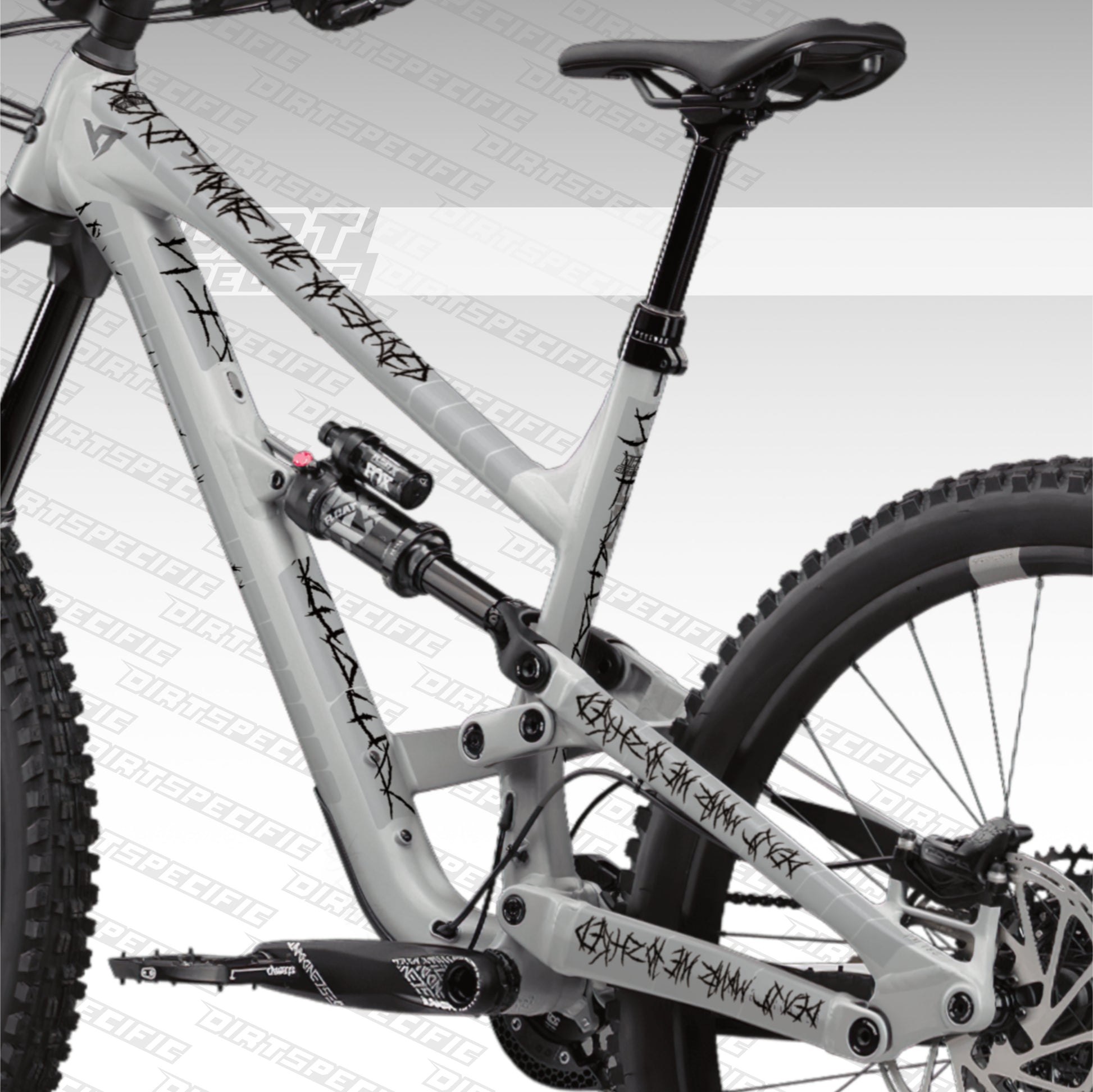 band mountainbike Black metal band - Bike Frame wrap MK2