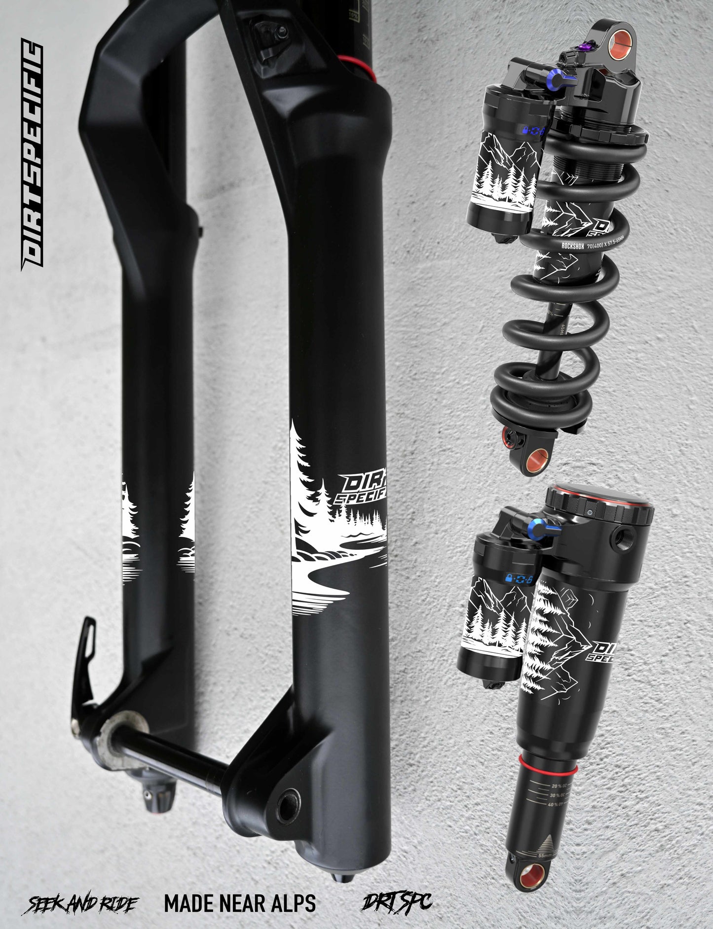 Light forest - 360 Suspension wrap MK2 bike wrap kit – full frame protection set for mountain bikes mtb gravel downhill enduro