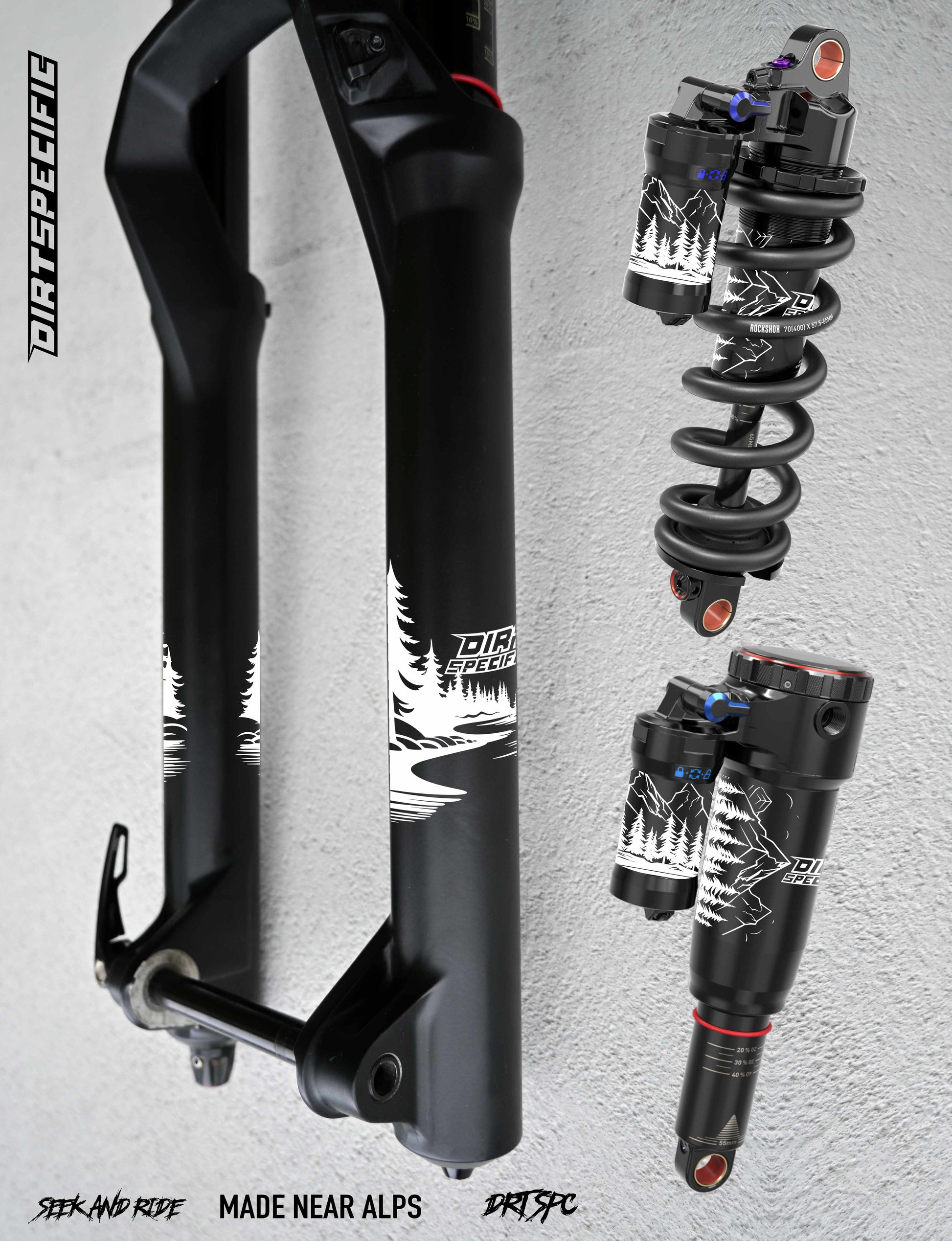 Light forest - 360 Suspension wrap MK2 bike wrap kit – full frame protection set for mountain bikes mtb gravel downhill enduro