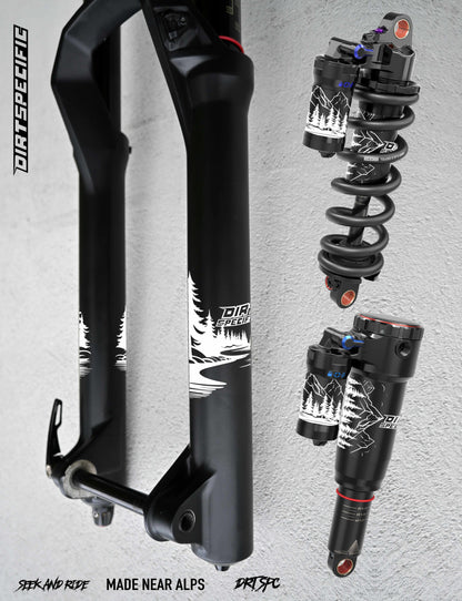 Light forest - 360 Suspension wrap MK2 bike wrap kit – full frame protection set for mountain bikes mtb gravel downhill enduro