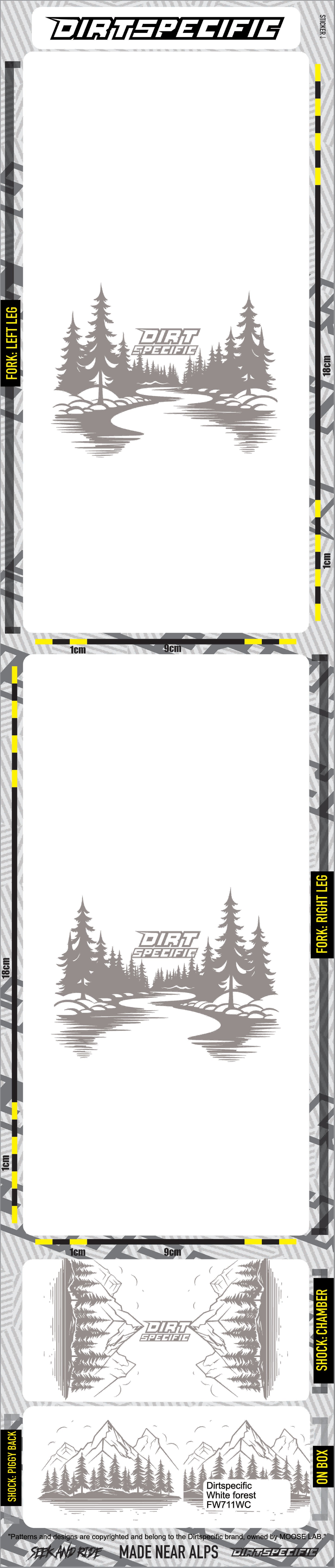 Light forest - 360 Suspension wrap MK2 bike wrap kit – full frame protection set for mountain bikes mtb gravel downhill enduro