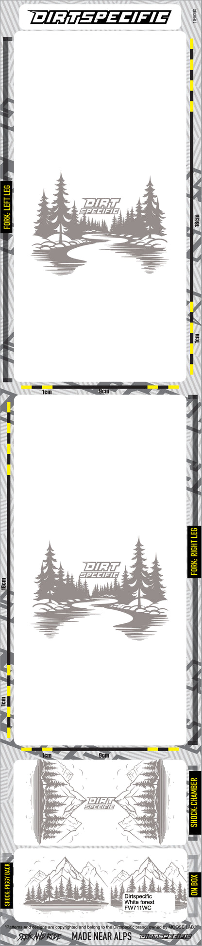 Light forest - 360 Suspension wrap MK2 bike wrap kit – full frame protection set for mountain bikes mtb gravel downhill enduro