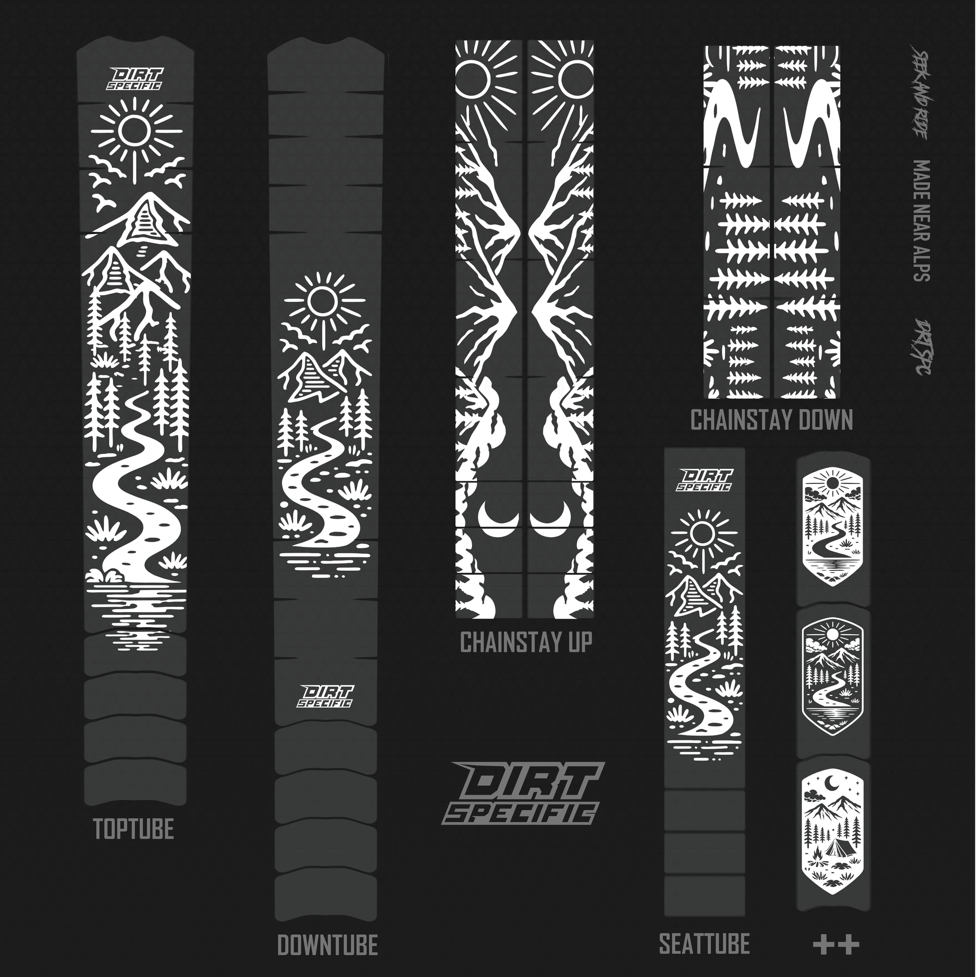 bike wrap kit – full frame protection set for mountain bikes mtb gravel downhill enduro