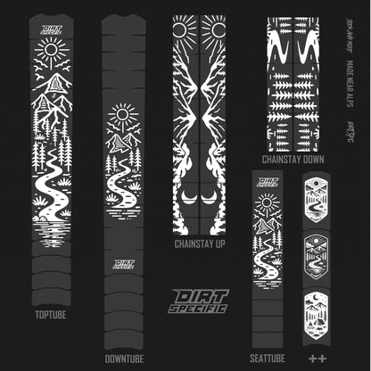 bike wrap kit – full frame protection set for mountain bikes mtb gravel downhill enduro