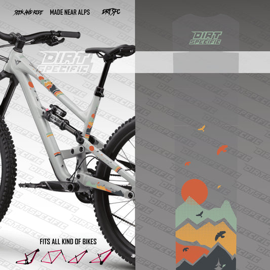 Retro Hills - Bike Frame wrap MK2