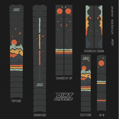Retro Hills - Bike Frame wrap MK2