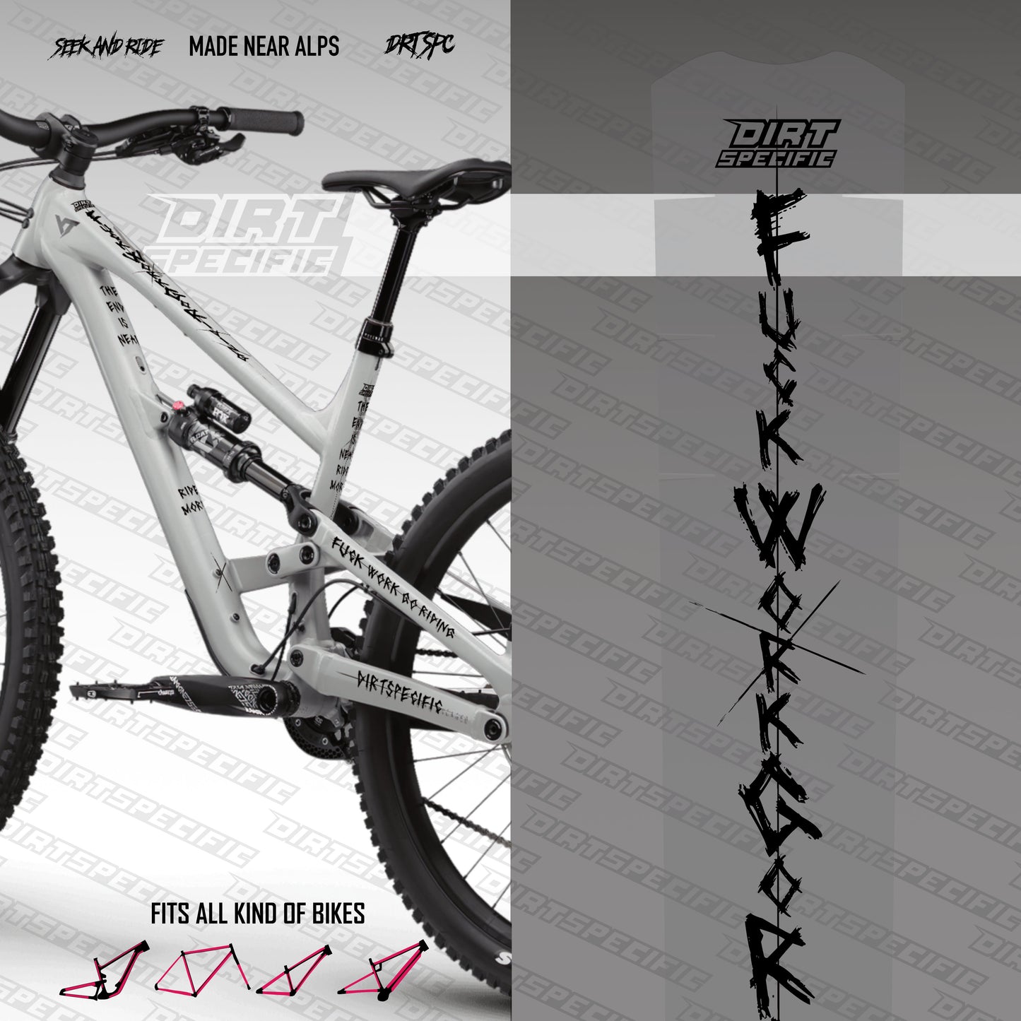 mtb bike wraps foil