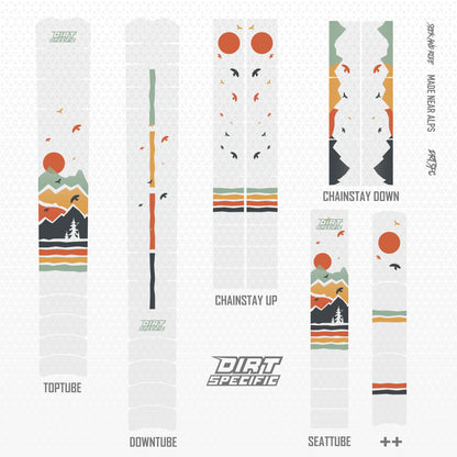 Retro Hills - Bike Frame wrap MK2