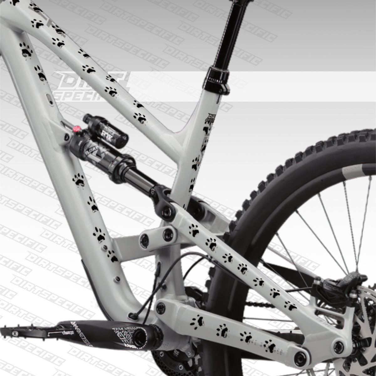 We Love Cats Black- Bike Frame wrap MK2 - (Custom Color Options🎨 )