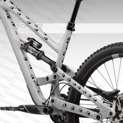 We Love Cats Black- Bike Frame wrap MK2 - (Custom Color Options🎨 )