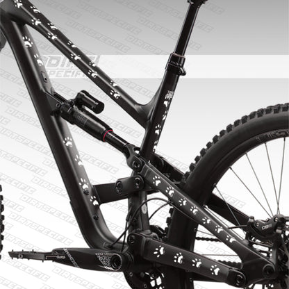 We Love Cats White- Bike Frame wrap MK2 - (Custom Color Options🎨 )