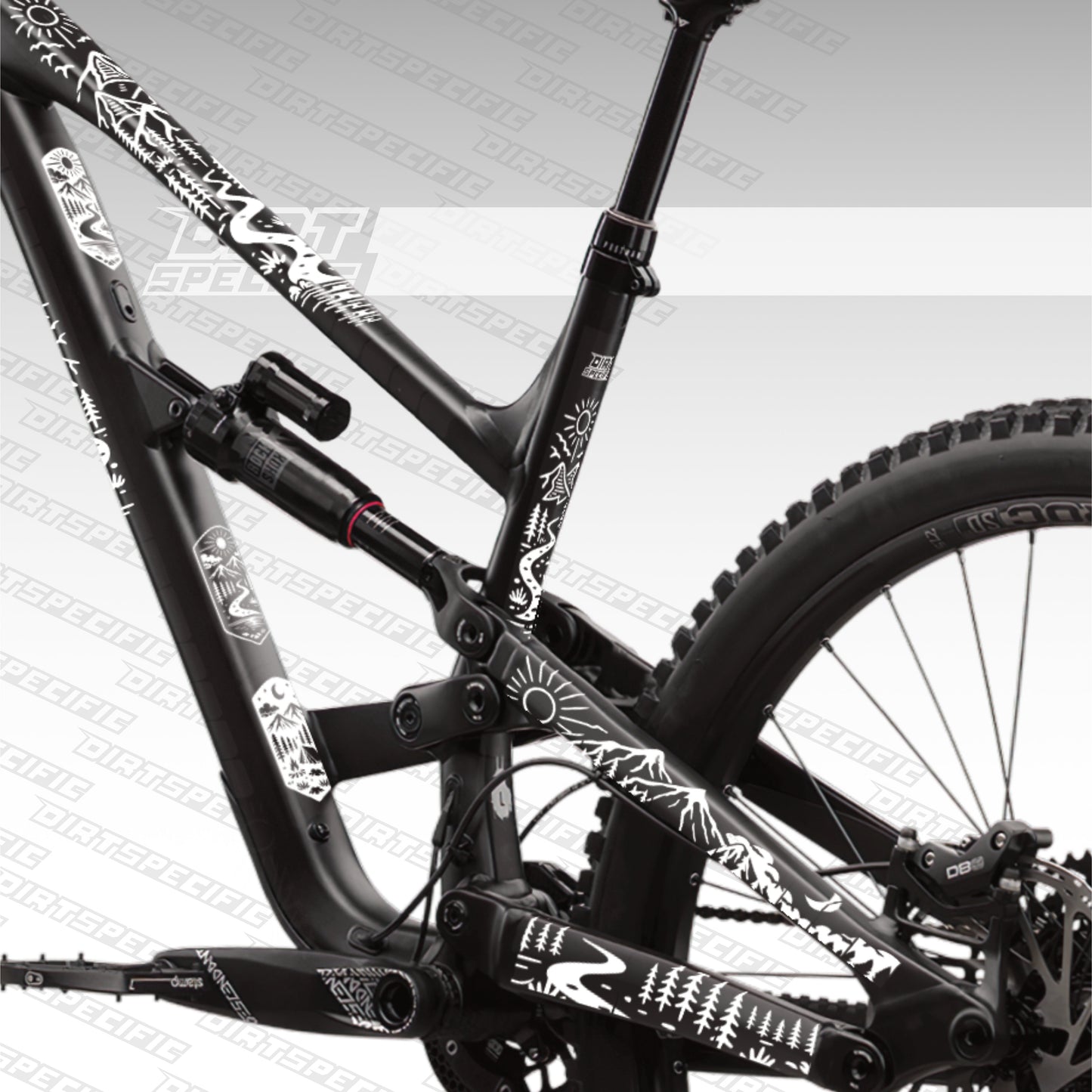 bike wrap kit – full frame protection set for mountain bikes mtb gravel downhill enduro