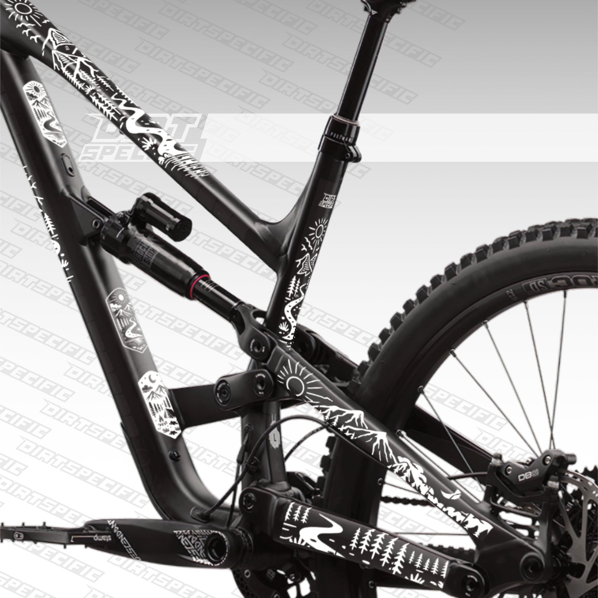 bike wrap kit – full frame protection set for mountain bikes mtb gravel downhill enduro