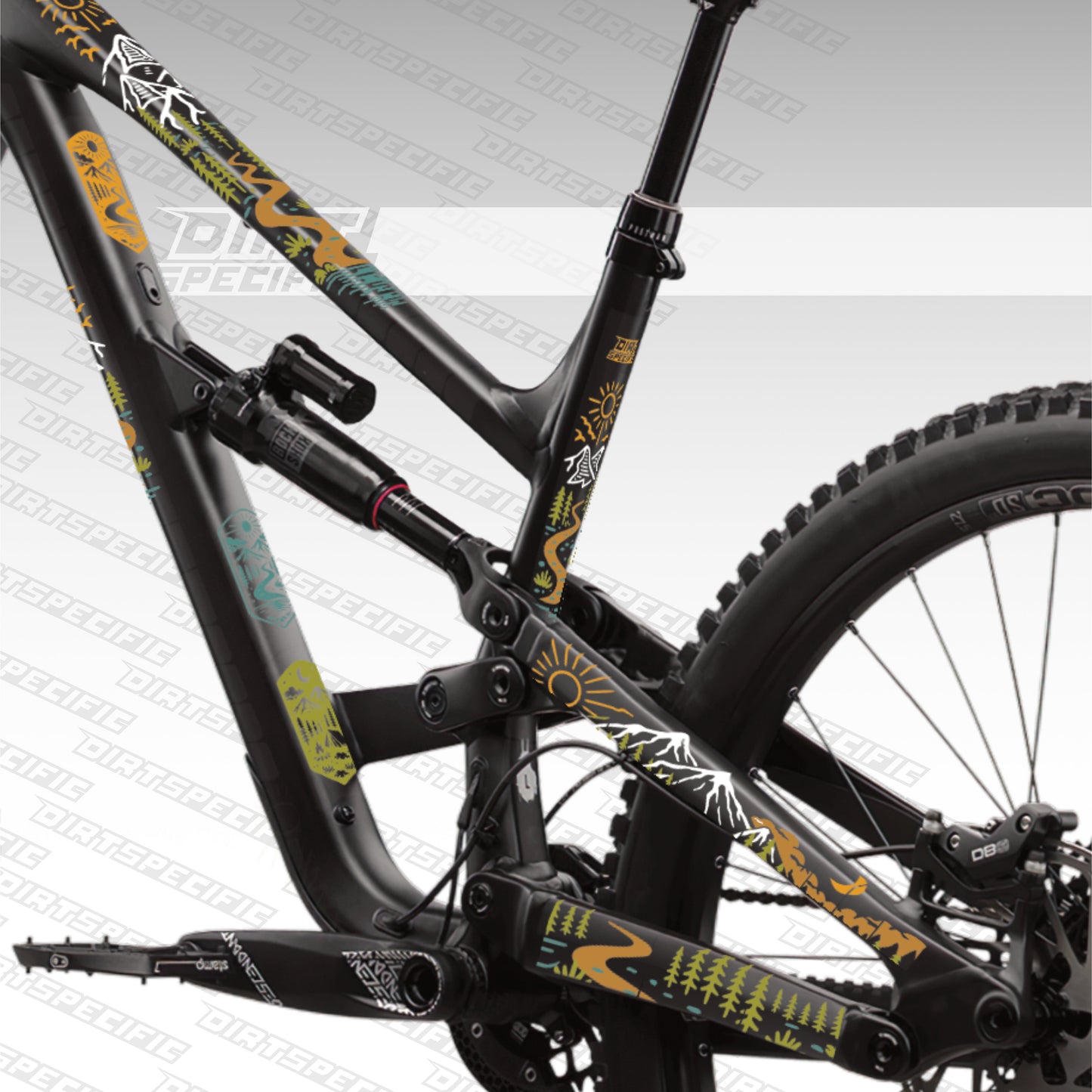 bike wrap kit – full frame protection set for mountain bikes mtb gravel downhill enduro