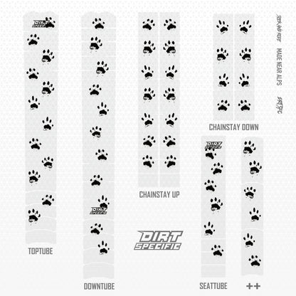 We Love Cats Black- Bike Frame wrap MK2 - (Custom Color Options🎨 )