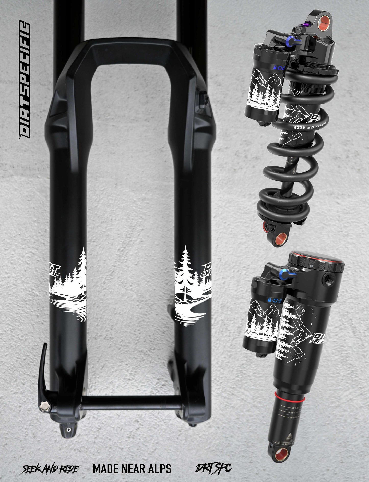 Light forest - 360 Suspension wrap MK2 bike wrap kit – full frame protection set for mountain bikes mtb gravel downhill enduro