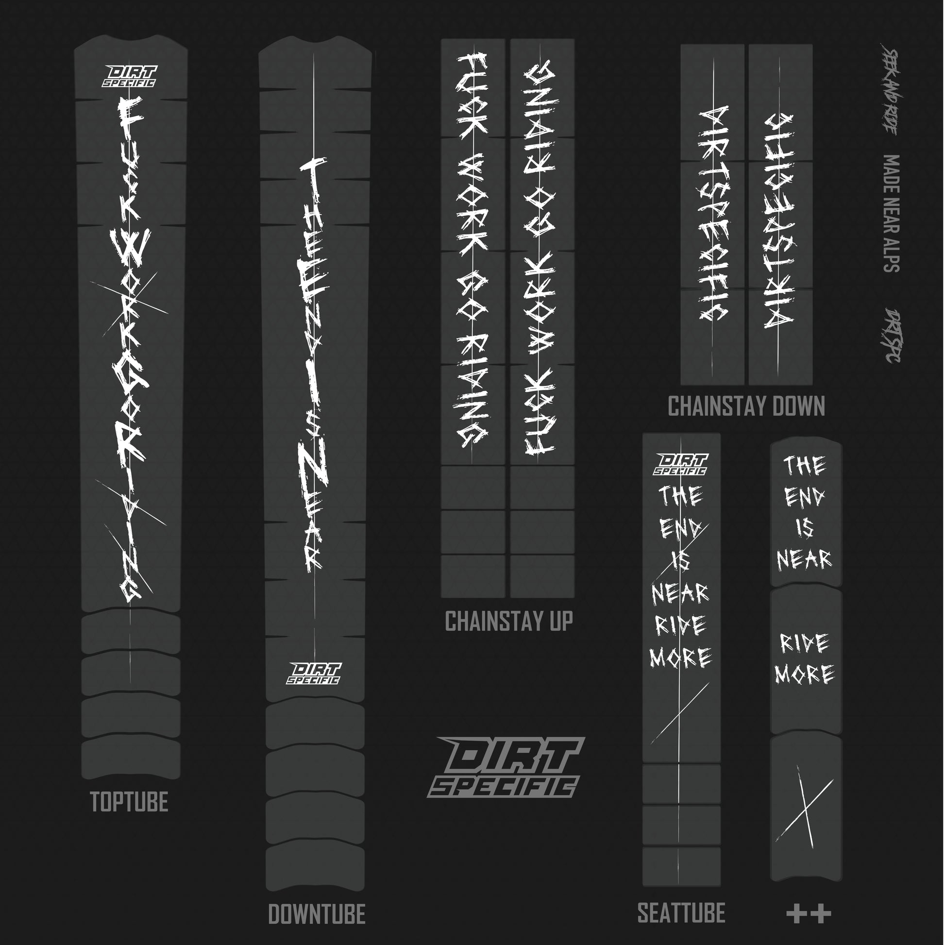mtb bike wraps foil