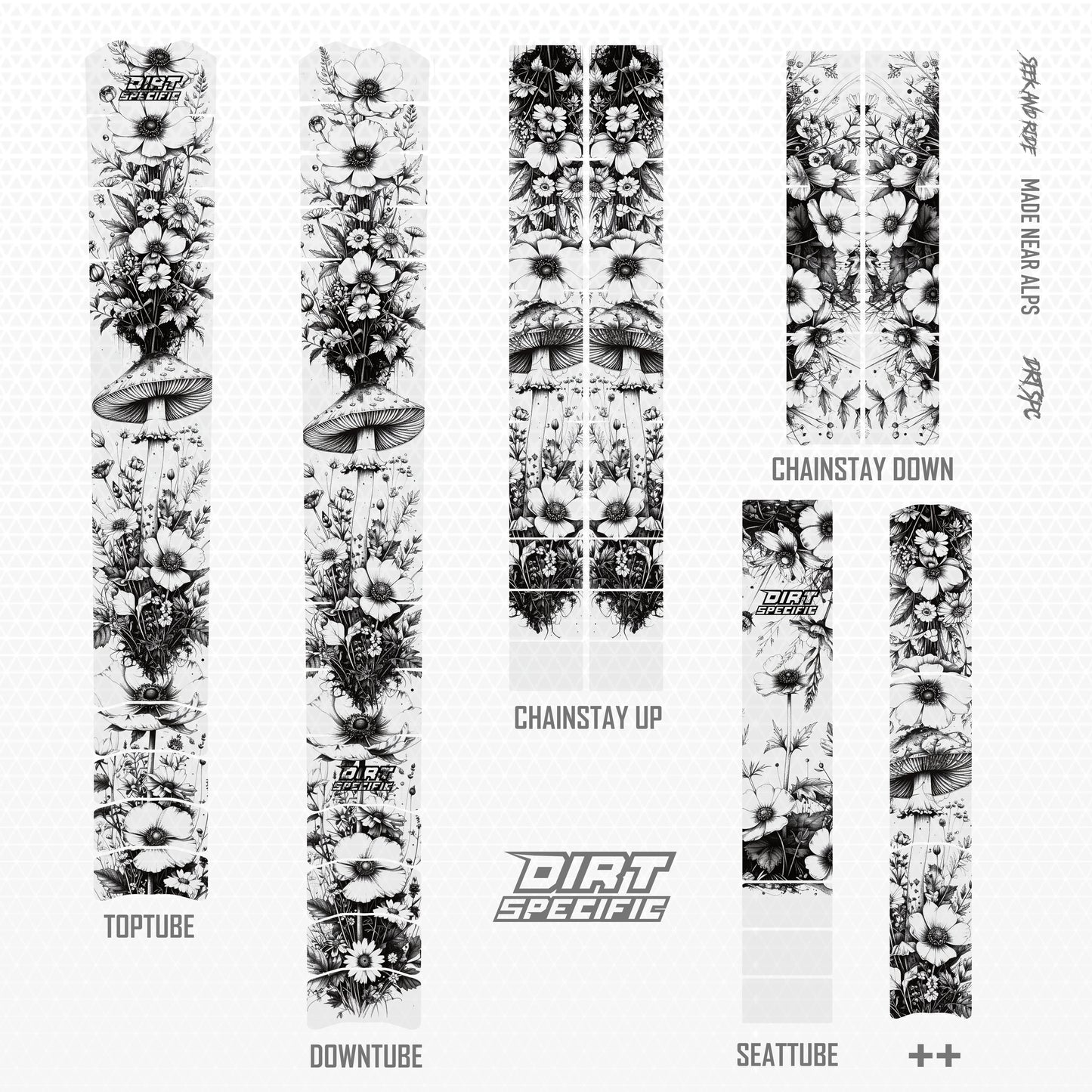 bike wrap kit – full frame protection set for mountain bikes mtb gravel downhill enduro