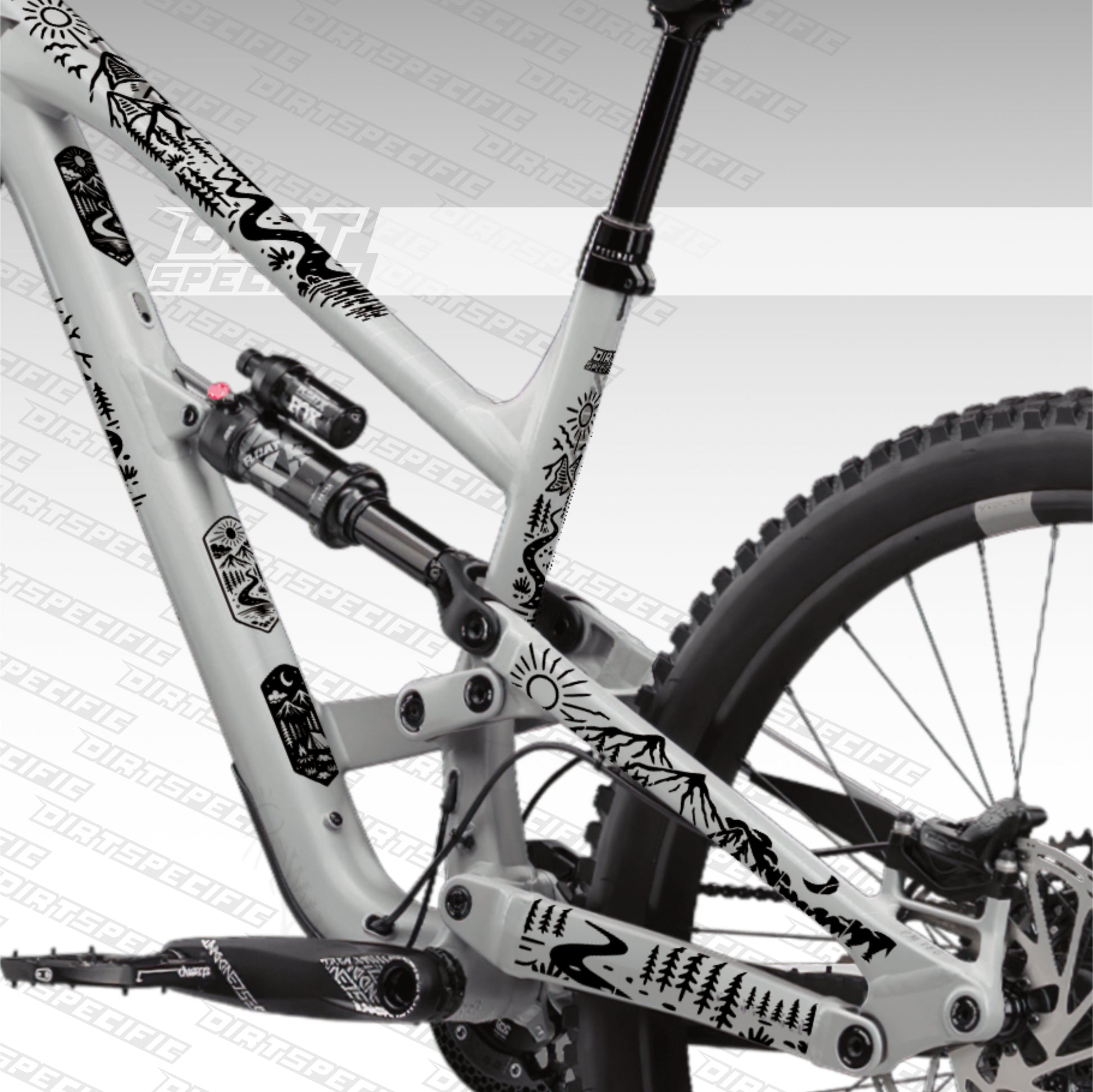 bike wrap kit – full frame protection set for mountain bikes mtb gravel downhill enduro